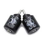 Skull Black Bar End for Honda CBR600RR CBR1000RR VFR800 RC51 CBR900RR