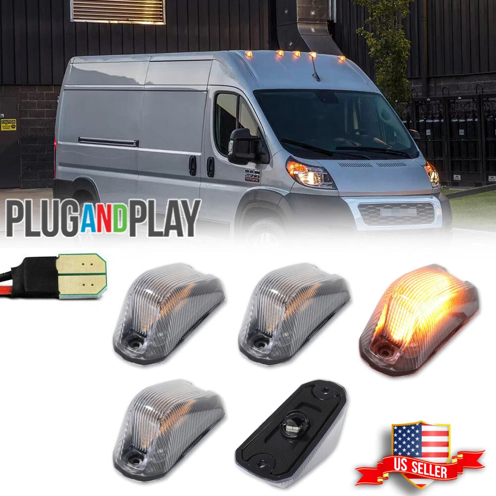 Amber LED Clearance Lights for Ram ProMaster 1500 2500 3500 (2014–2023)