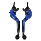 Blue Extendable Brake Clutch Levers for Kawasaki Ninja 650R ER6F ER6N (2006-2018)