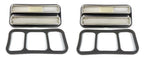 Clear Deluxe Side Marker Lights Pair for Chevy GMC Truck (1968–1972)