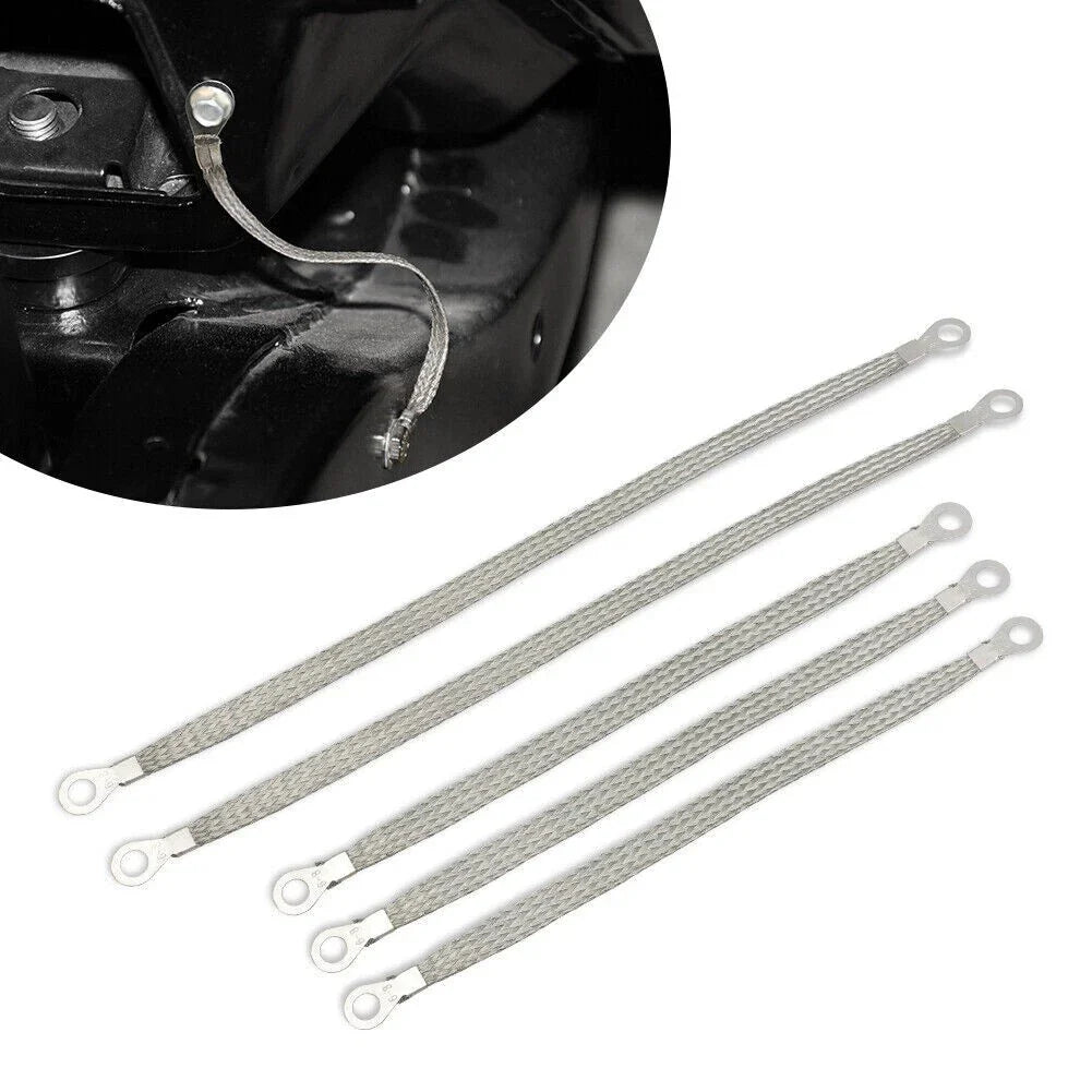 5Pc Heavy Duty Engine Grounding Straps for Trucks and Cars