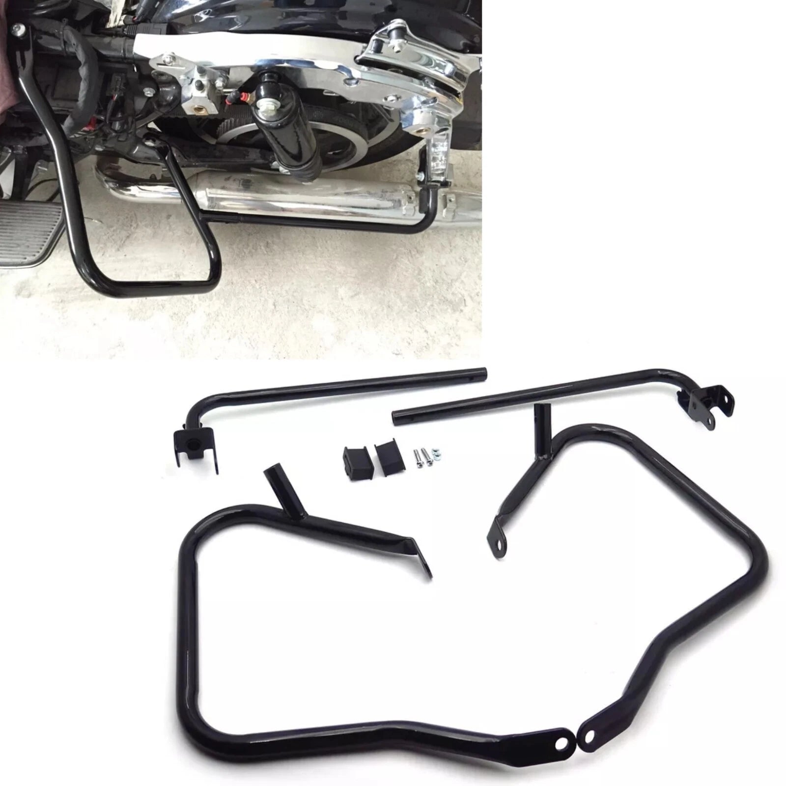 Front Loop-style Saddlebag Guards for Harley Touring FLHR FLHTCU (2014–2023)