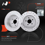 Rear Drilled Brake Rotors & Ceramic Pads for Subaru Outback (2005–2009)