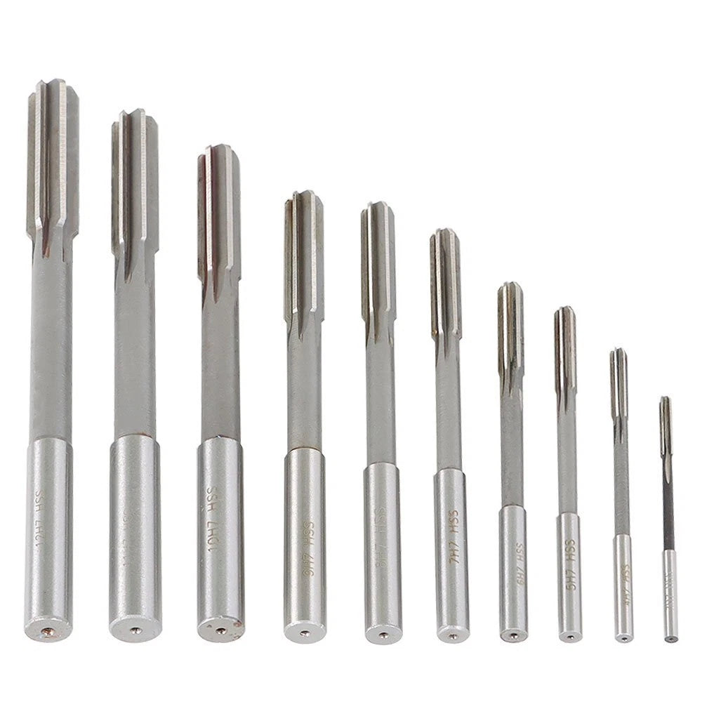 10-Piece HSS Reamer Set for Milling (3-12mm)