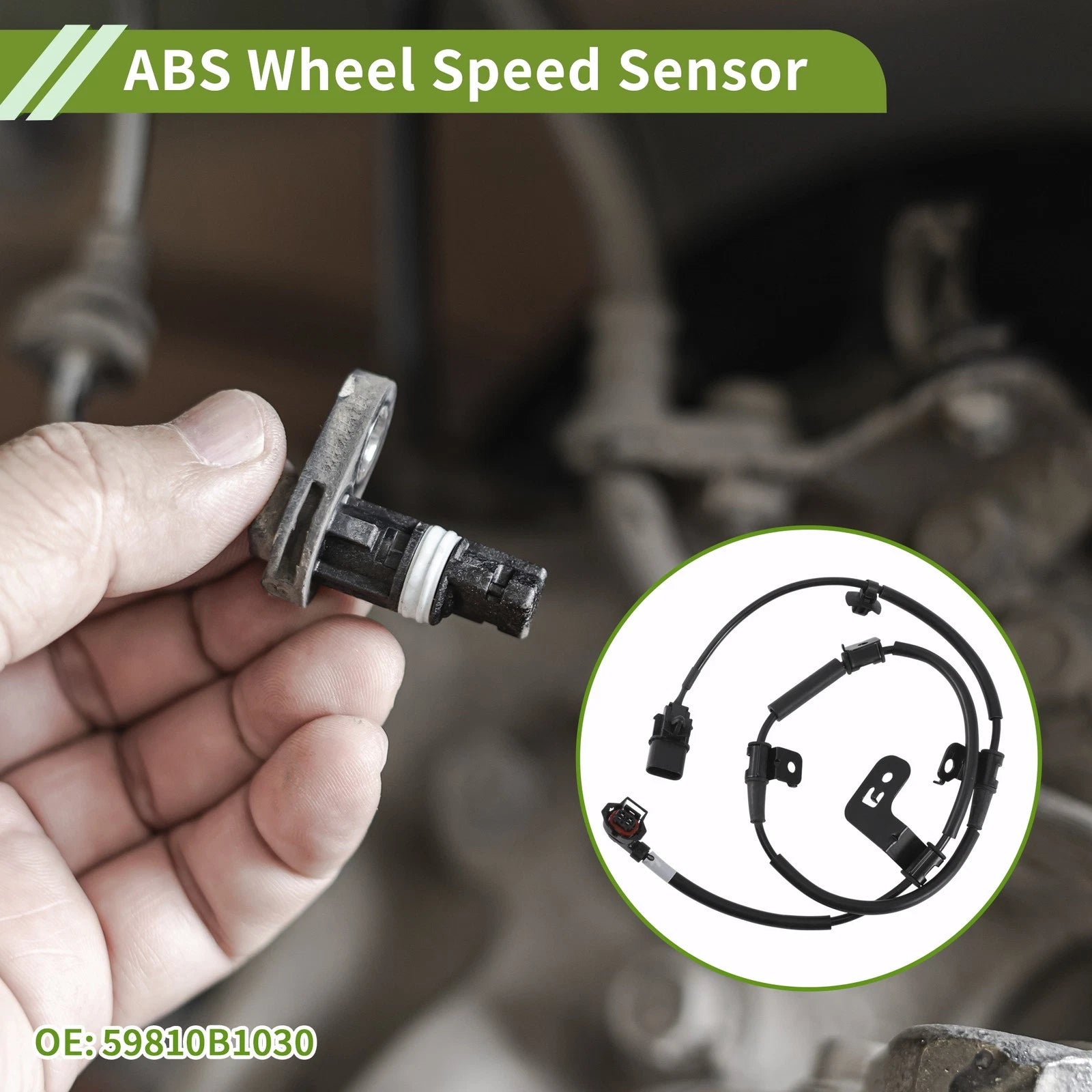 ABS Wheel Speed Sensor No. 59810B1030 for Hyundai Genesis G80 (2015–2020)
