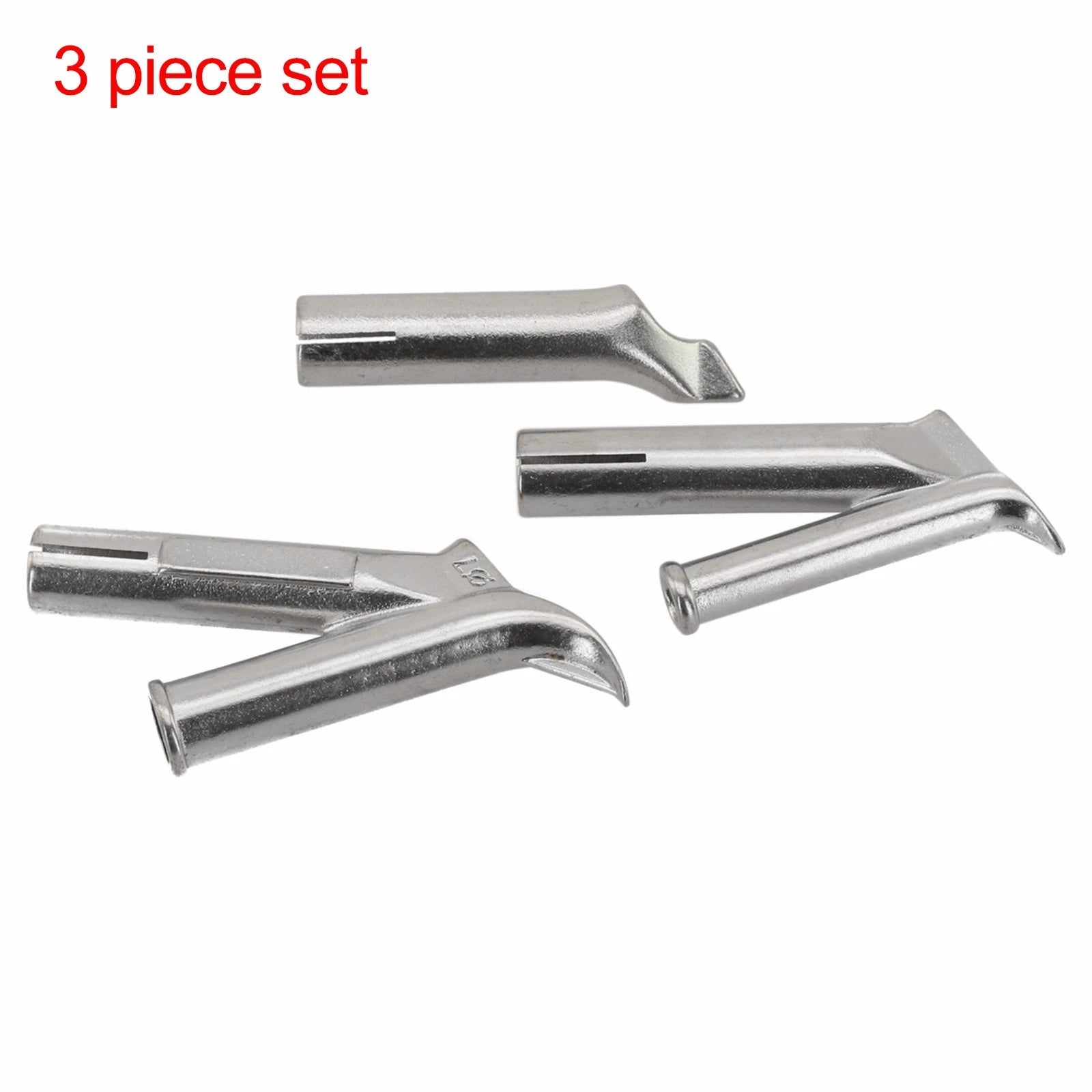 Pack of 3 Y Shaped Chloroprene Rubber Welding Nozzles for Various Materials