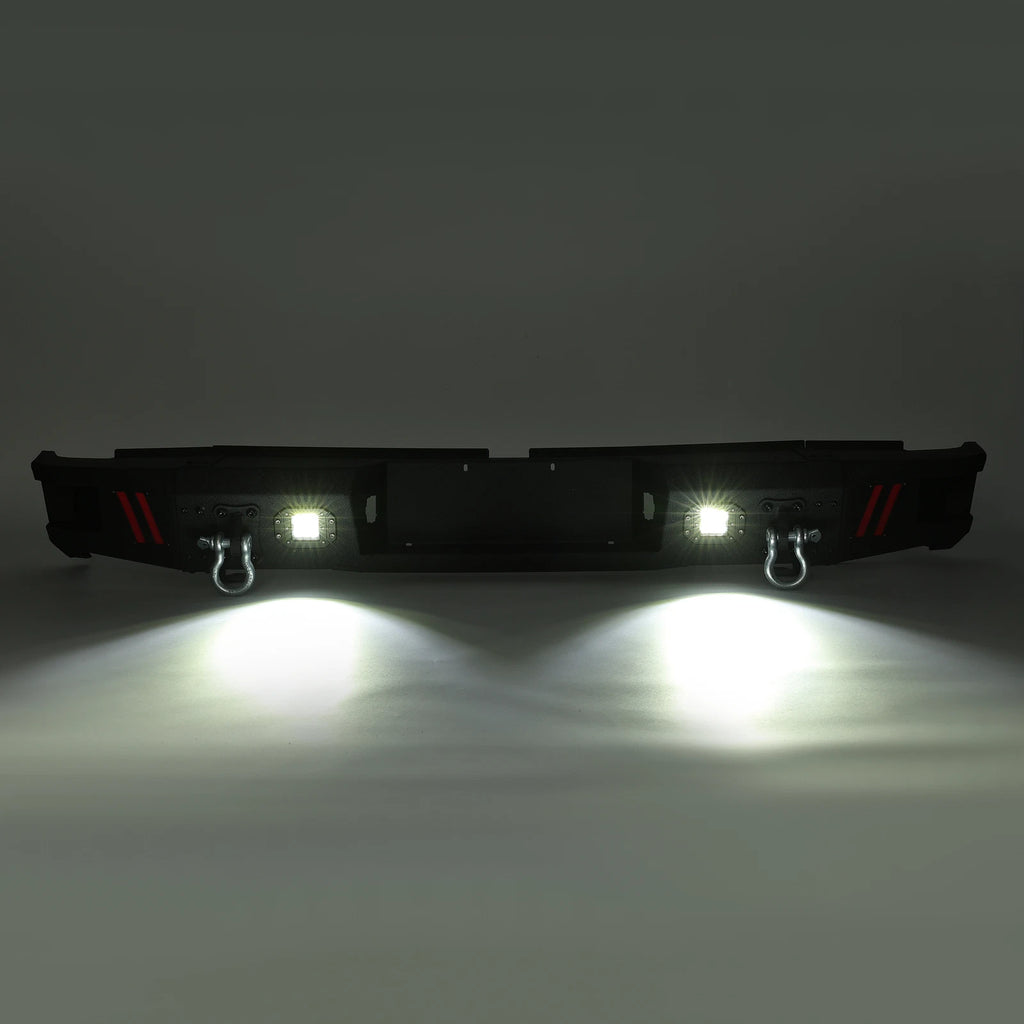 Off-Road Rear Step Bumper with LED Light & D-ring for Toyota Tundra (2007–2013)