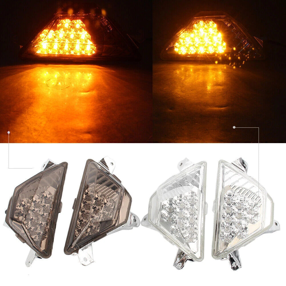 Turn Signal Indicator Light Smoke Lens for Kawasaki Ninja 300R EX300 (2013–2017)