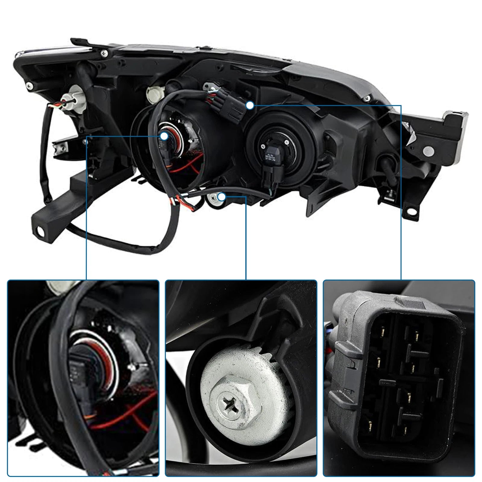 Headlight Assembly Set of 2 for Subaru Impreza (2008–2011)