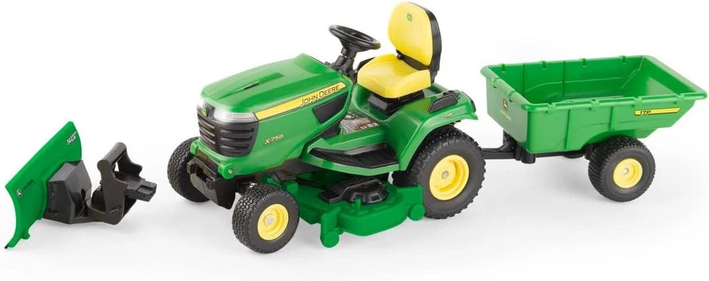 1/16 Big Farm Lawn Mower with Blade and Cart for John Deere X758 (2016–2023)