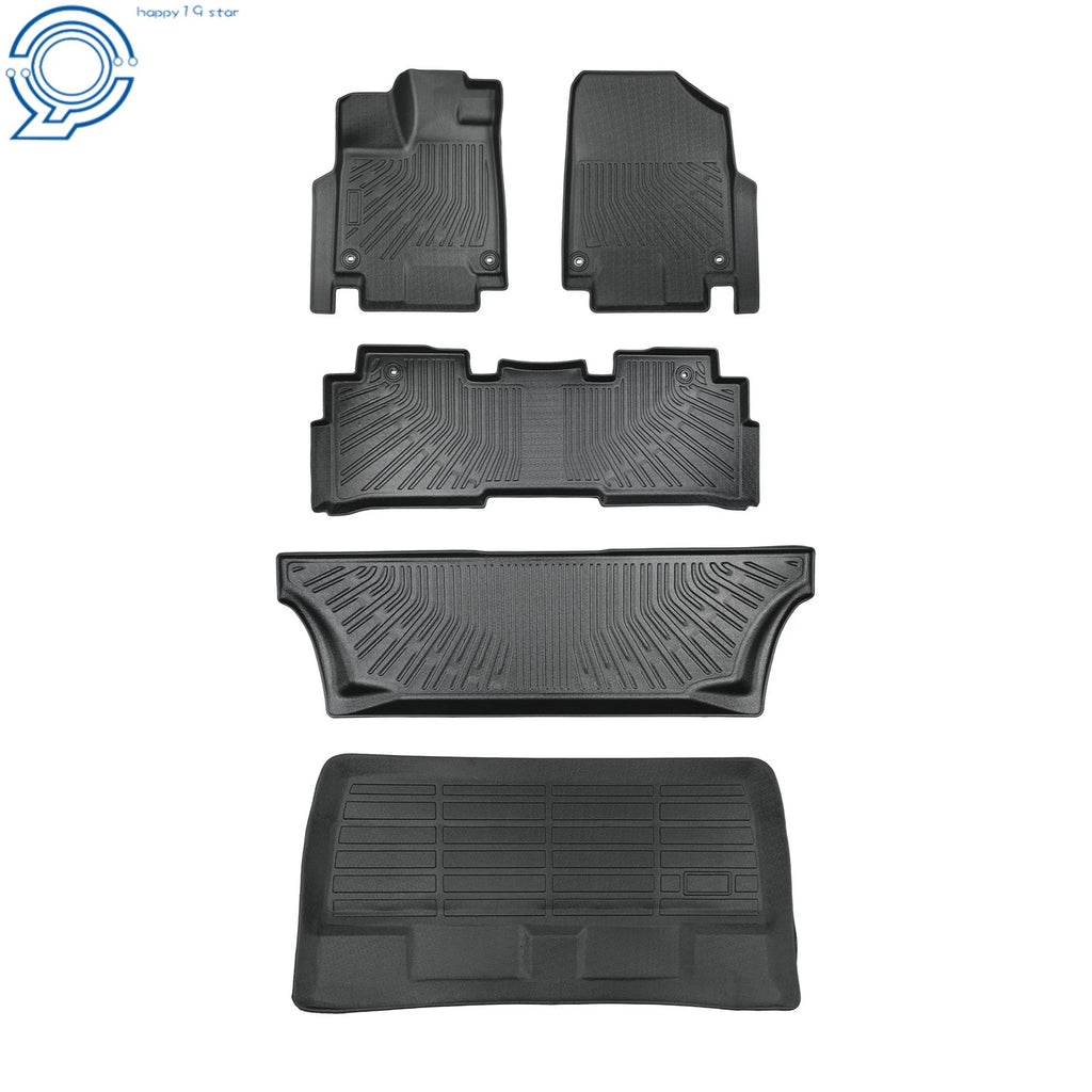 Set of 4 All Weather TPE Floor Mats for Honda Odyssey (2018–2026)