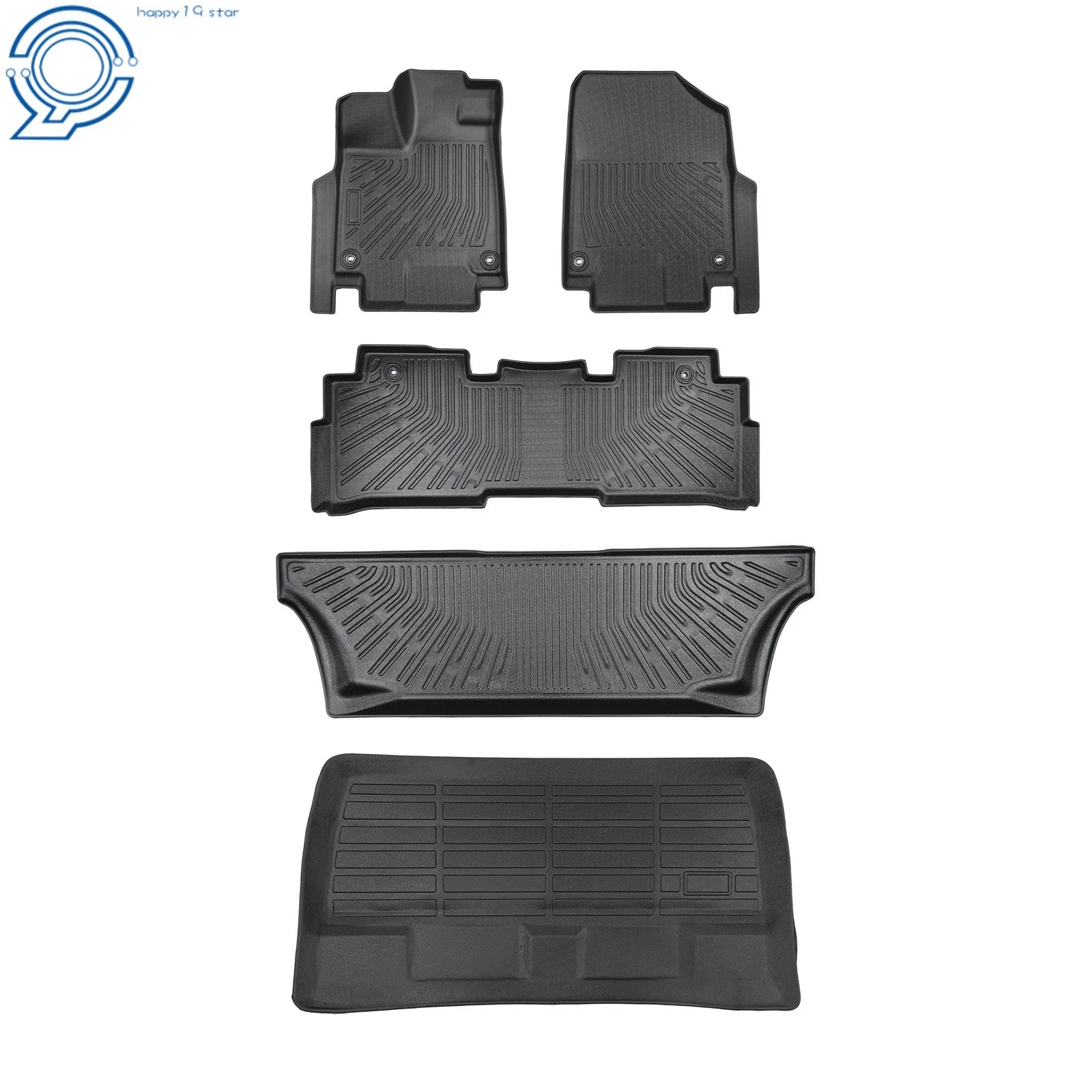 Set of 4 All Weather TPE Floor Mats for Honda Odyssey (2018–2026)