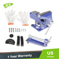 2-In-1 Bench Vise for Workbench (Multi-Functional, 360° Swivel Base)
