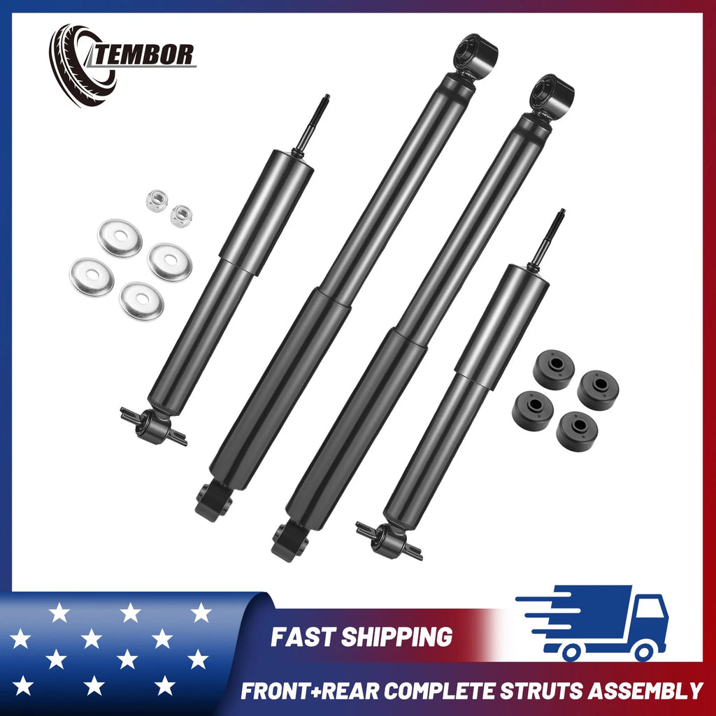 Front Rear 2 Pair Shock Struts for Chevrolet Silverado GMC Sierra (2014–2015)