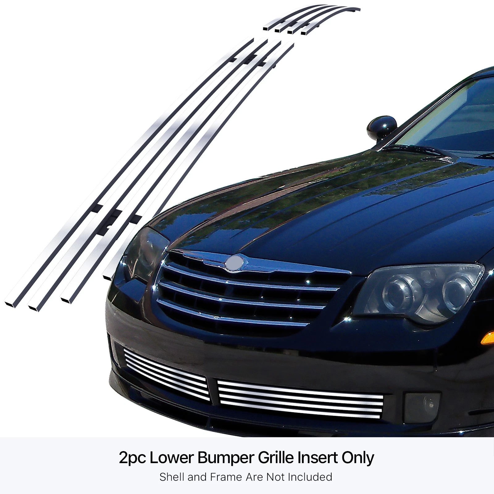 Stainless Chrome Billet Grille Insert for Chrysler Crossfire (2004-2008)