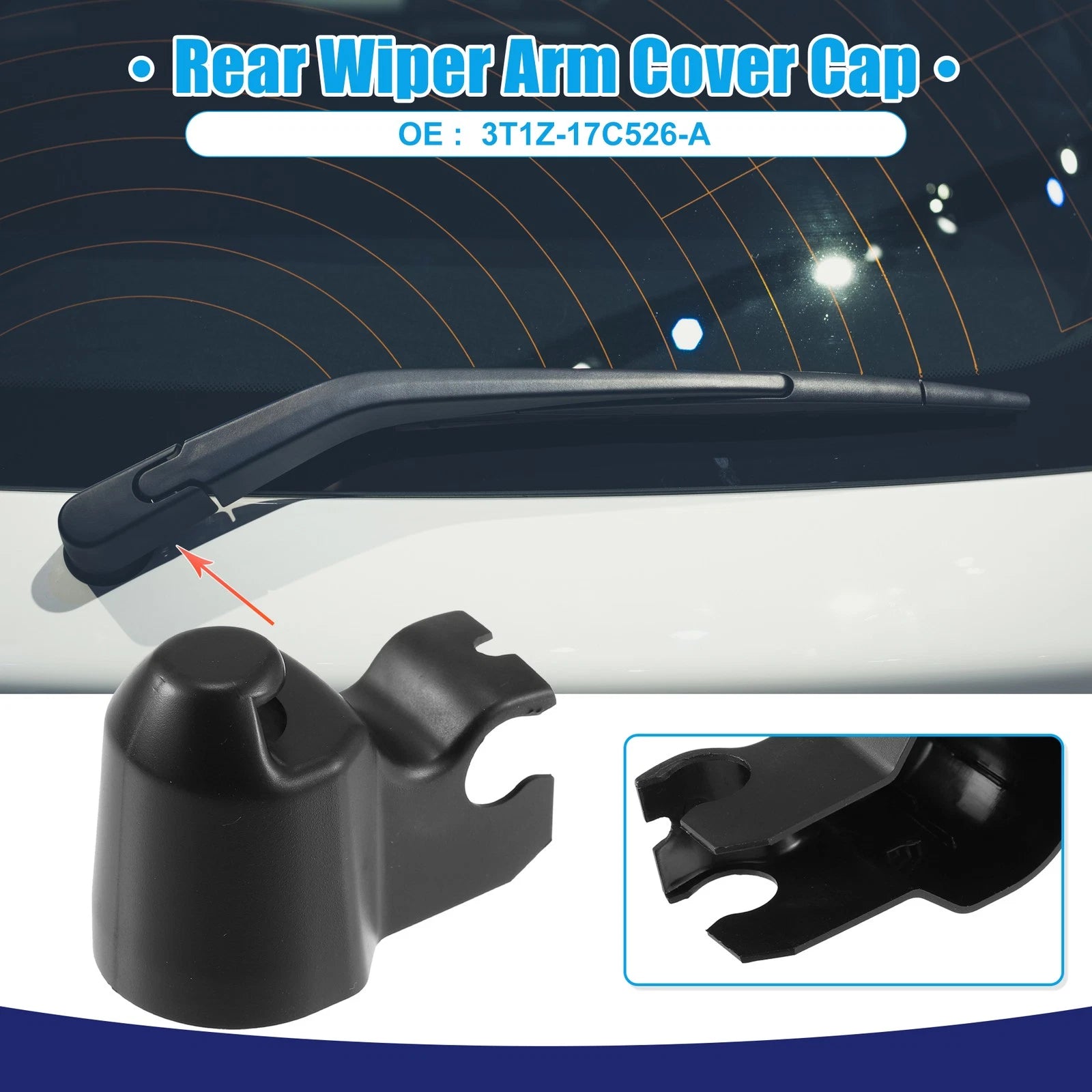 Wiper Arm Nut Cover Cap for Ford Transit Connect (2010–2023)