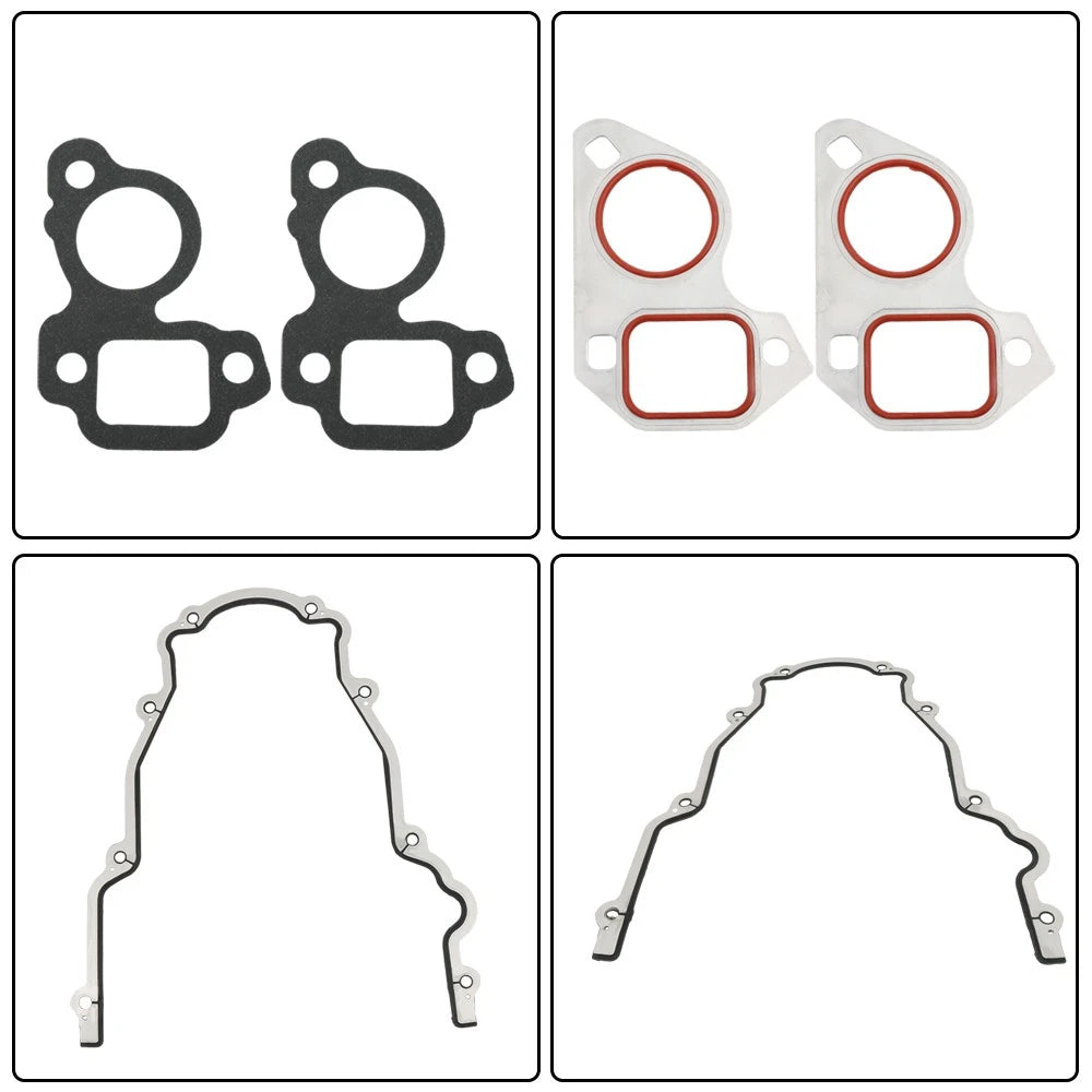 Timing Chain Cover with Water Pump Gaskets for GM LS1 4.8L 5.3L 5.7L (1997–2009)
