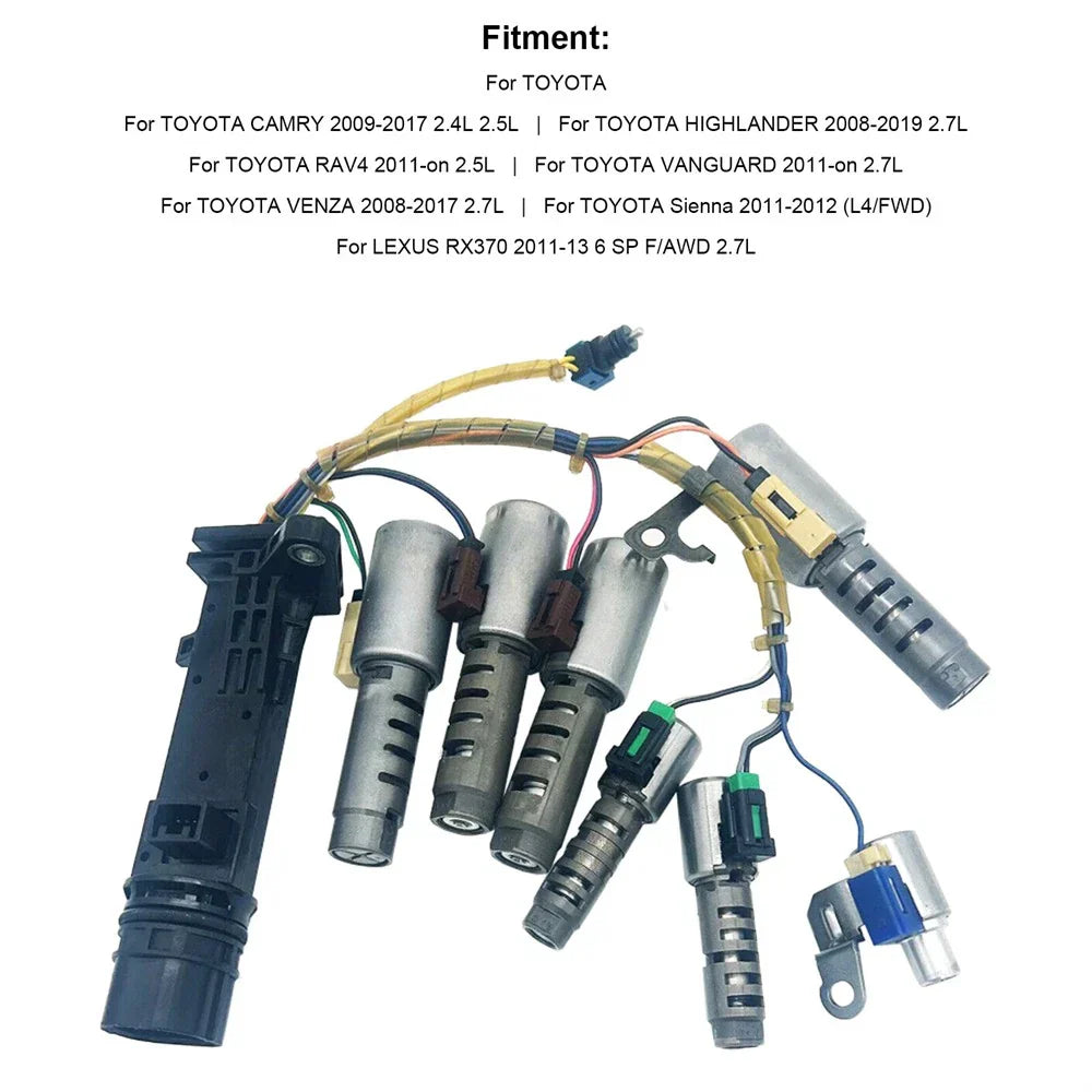 Trans Solenoid w/ Harness for Toyota Camry Highlander, Lexus RX370 (2007-2011)