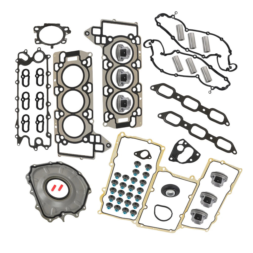 Engine Piston Set with Rings and Gasket for Jaguar Land Rover (2014–2020)