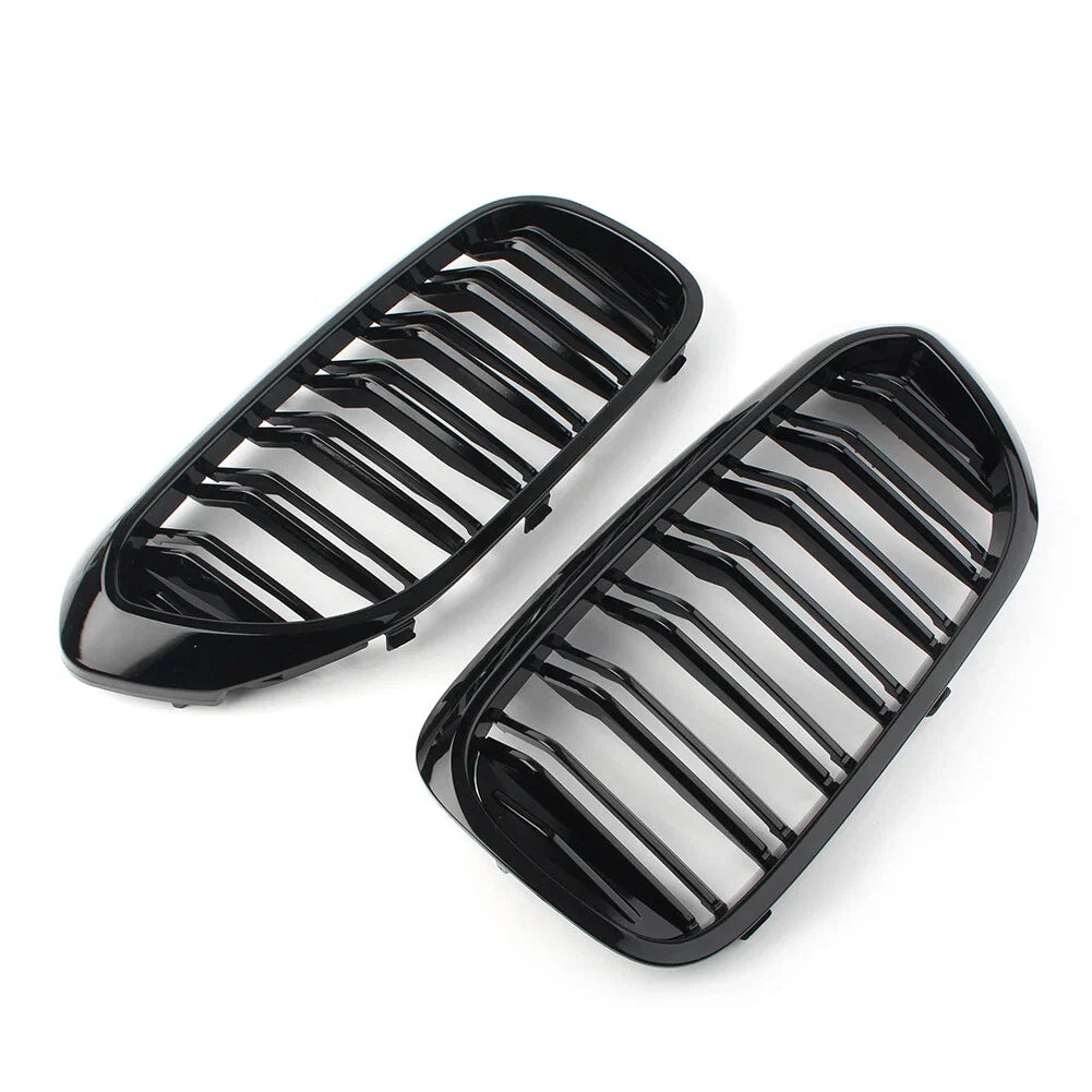 Front Kidney Grille Set for 17-19 BMW G30 G38 Glossy Black (2017-2019)