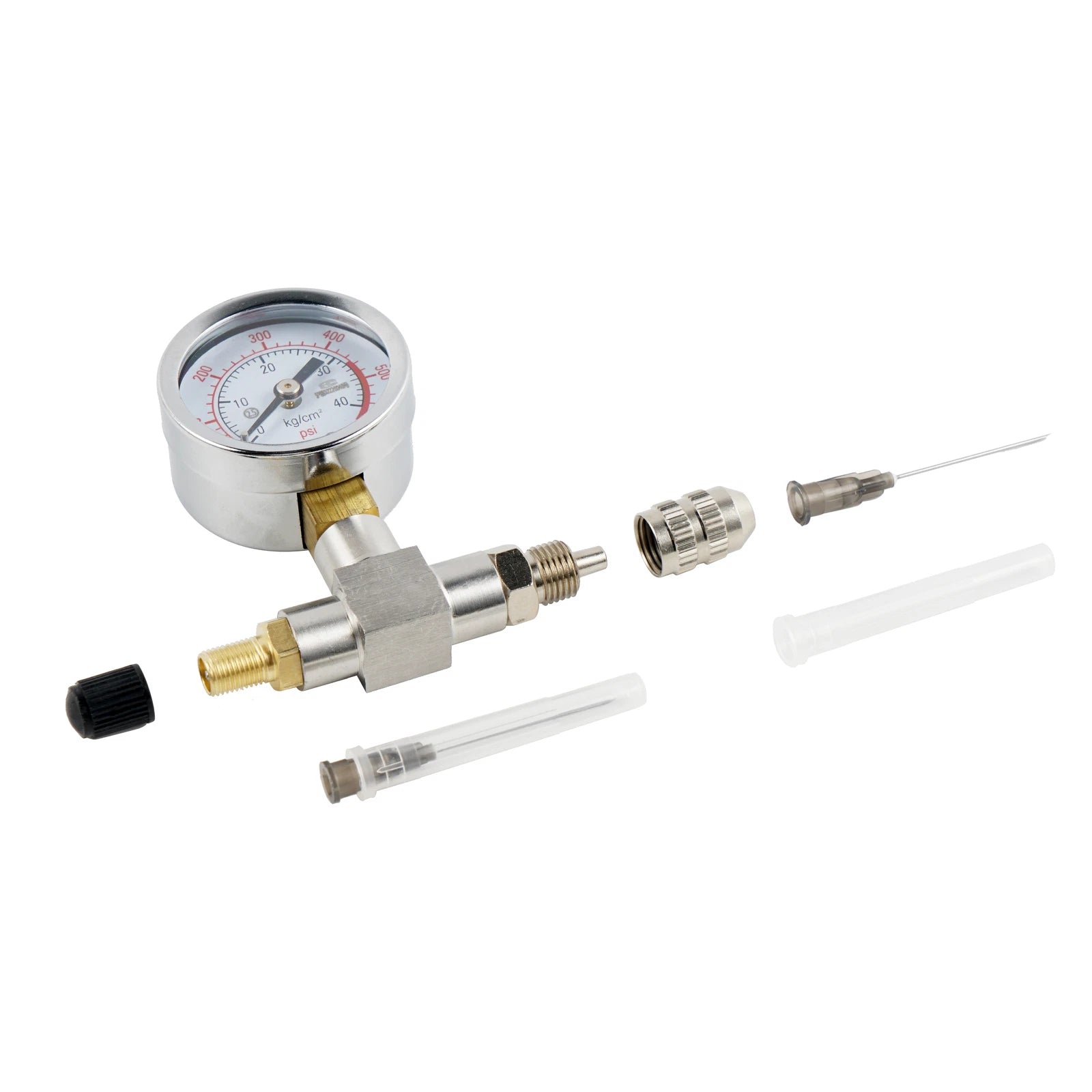 Stainless Steel Shock Nitrogen Pressure Gauge Tool 0-600psi 40 Bar
