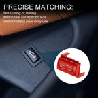 Tailgate Switch Button Cover for BMW 1 2 3 4 5 6 7 X1 X3 Series (Red)