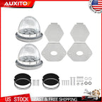 LED Watermelon Marker Light Red/White for Heavy Duty Truck & Trailer (12V)
