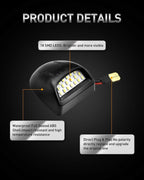 2X LED Rear License Plate Light Bulb for Chevy Silverado Avalanche Escalade (YYYY–YYYY)