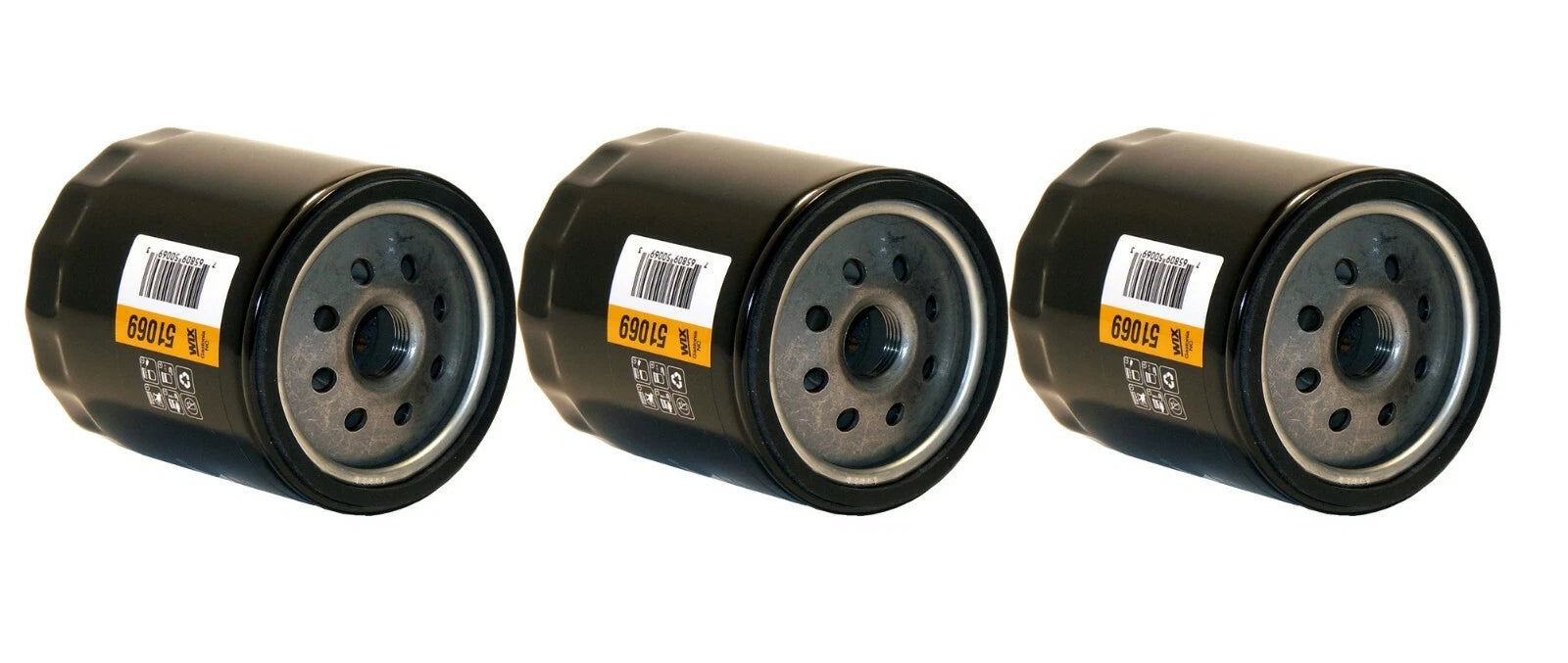 Set of 3 WIX Engine Oil Filters for Buick Cadillac Checker Chevrolet GMC Pontiac