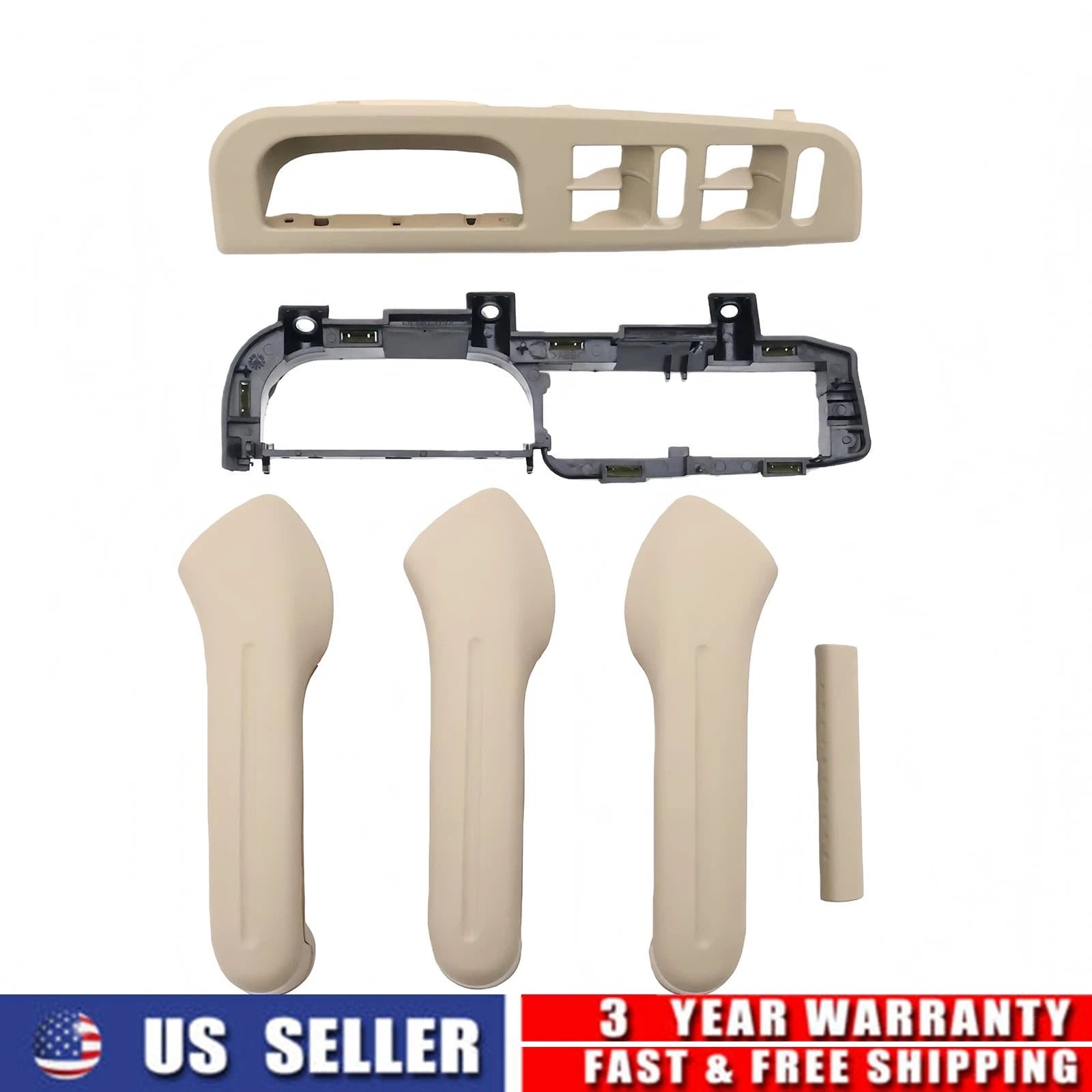 Door Interior Handle & Switch Panel Kit for VW Jetta Golf Passat