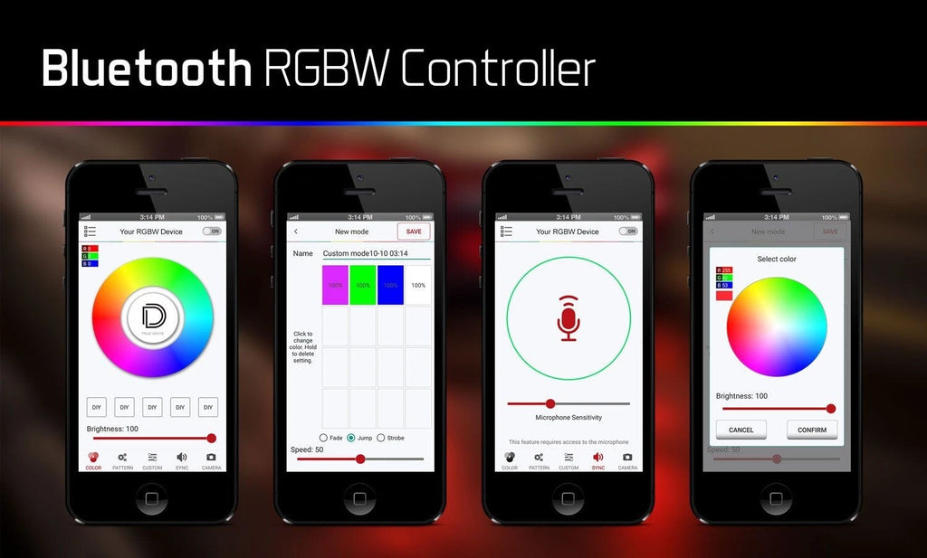Bluetooth RGBW M8 Controller for Diode Dynamics (2015–2025)