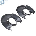 2X Front Left & Right Black Brake Dust Shield for Honda Civic (2006-2011)