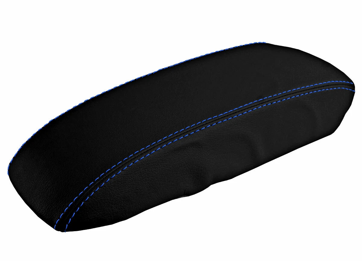 Console Lid Pull Over Cover Leather for Honda Accord (1998–2002) Blue Stitch