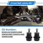 2 x Front Lower Ball Joints for Dodge Journey (2009-2020)
