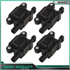 Set of 4 Ignition Coils for Chevrolet Silverado GMC Sierra 1500 (2007–2013)
