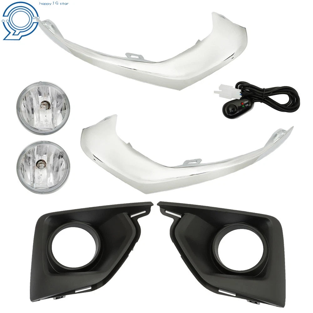 Pair Front Bumper Fog Lights for Chevy Traverse (2018-2021)