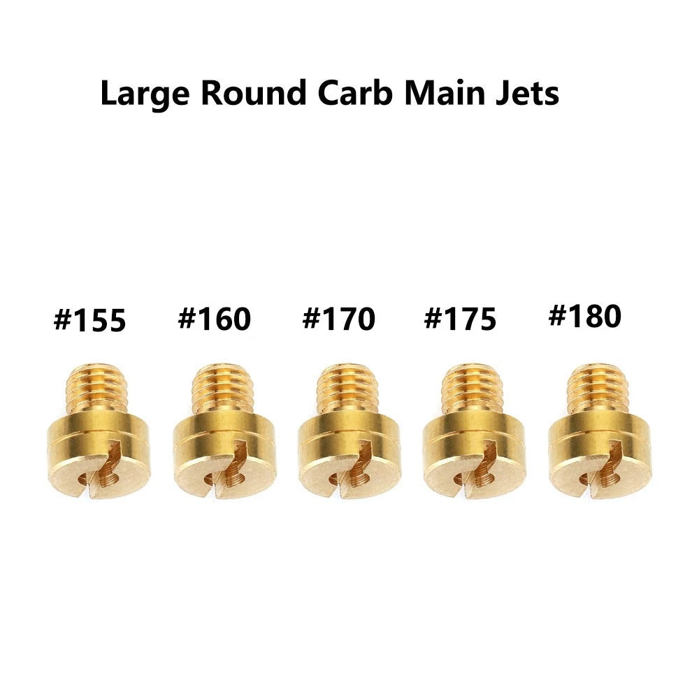 5pcs Carburetor Main Jet Kit #155 #160 #170 #175 #180 for Mikuni N100/604
