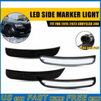 Set of 4 LED Bumper Side Marker Lights for Chrysler 300 300C 300S (2015–2023)