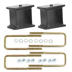 Set of 2 Rear Lift Blocks Kit with Ubolts for GMC K1500/Sierra 1500 (1988–2007)