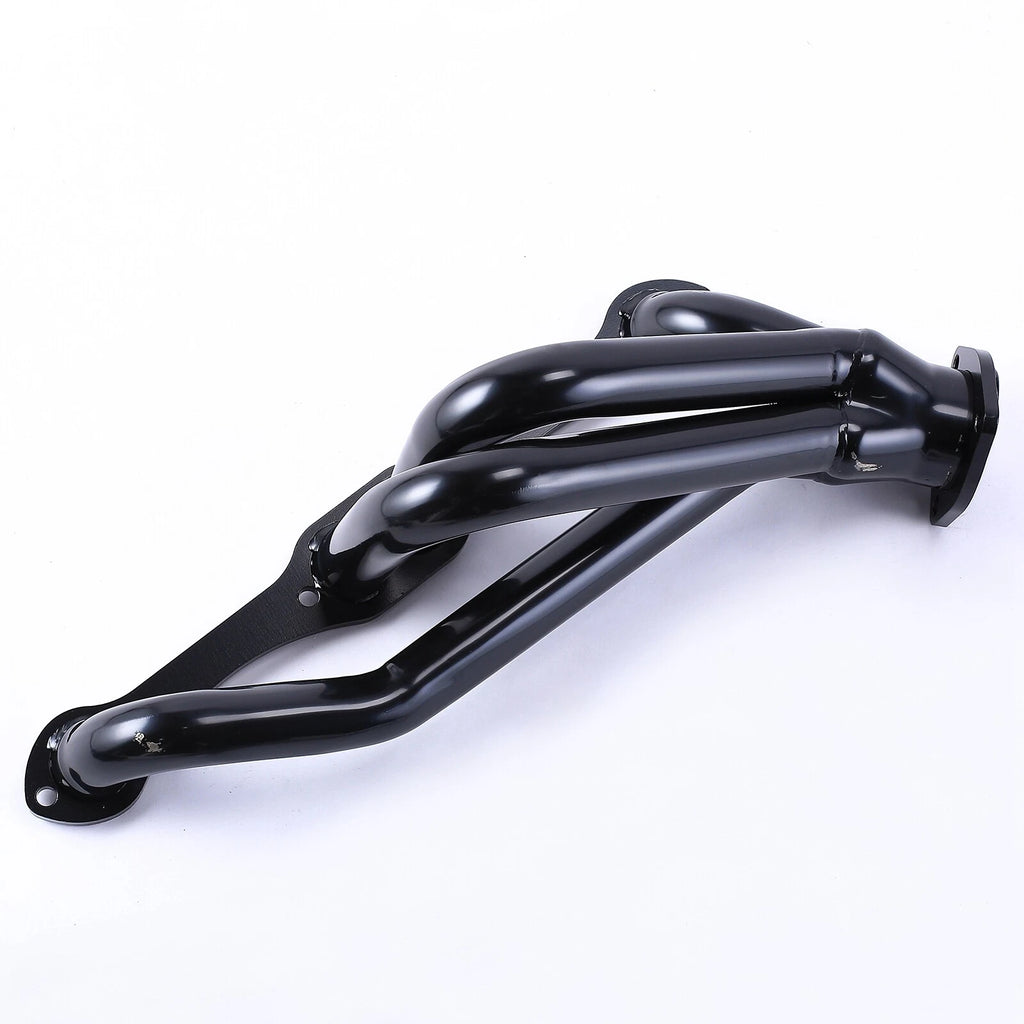 Black SS Engine Swap Headers for Small Block Chevy Blazer S10 S15 (283–350)