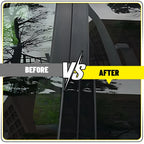Set of 4 Gloss Black Pillar Posts for Porsche Panamera (2017–2021)