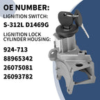 Ignition Lock Cylinder Switch & Housing for Chevy Silverado GMC Sierra (2000–2007)