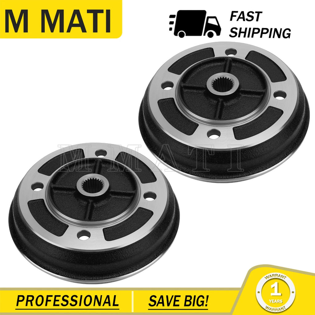 2 Pack Front Brake Drums for Kawasaki UTV KAF540 KAF620B Mule (2020–2030)