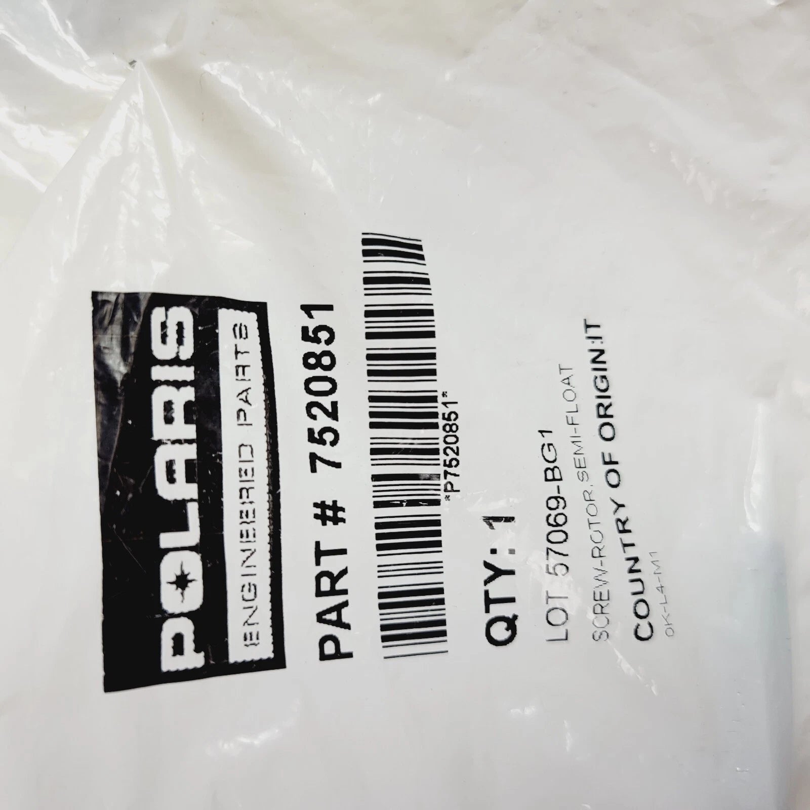 Screw-Rotor Semi-Float for Polaris (7520851)