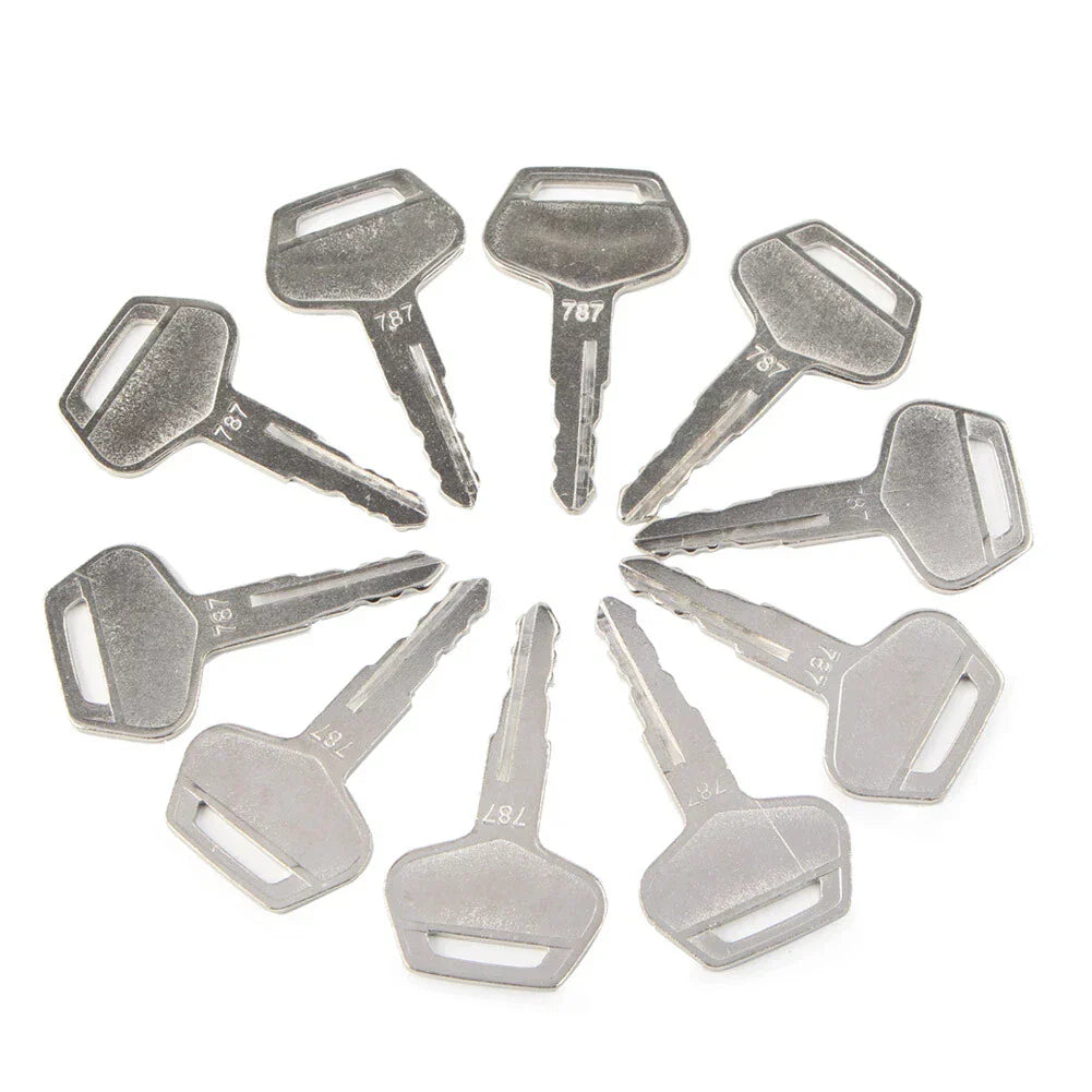 10 Pcs Ignition Keys for Komatsu Excavator Dozer Loader