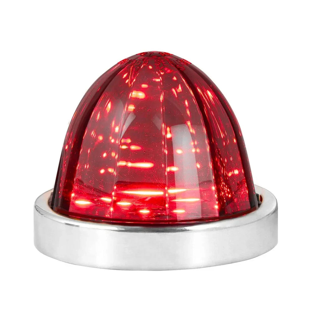 Flush Mount Turn Signal Light Kit Smoked Lens Red LED for Jeep Wrangler (2007–2024)