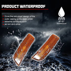 2X Front Fender Bumper Side Marker Reflector Light Amber for VW Tiguan (2009–2017)