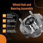 Front Wheel Hub Assembly for Nissan Murano (2009–2017) 513307, 5 Bolt, ABS