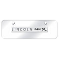 Chrome Name on Chrome Mini License Plate - Officially Licensed for Lincoln MKX