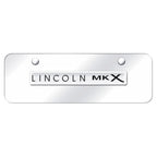 Chrome Name on Chrome Mini License Plate - Officially Licensed for Lincoln MKX